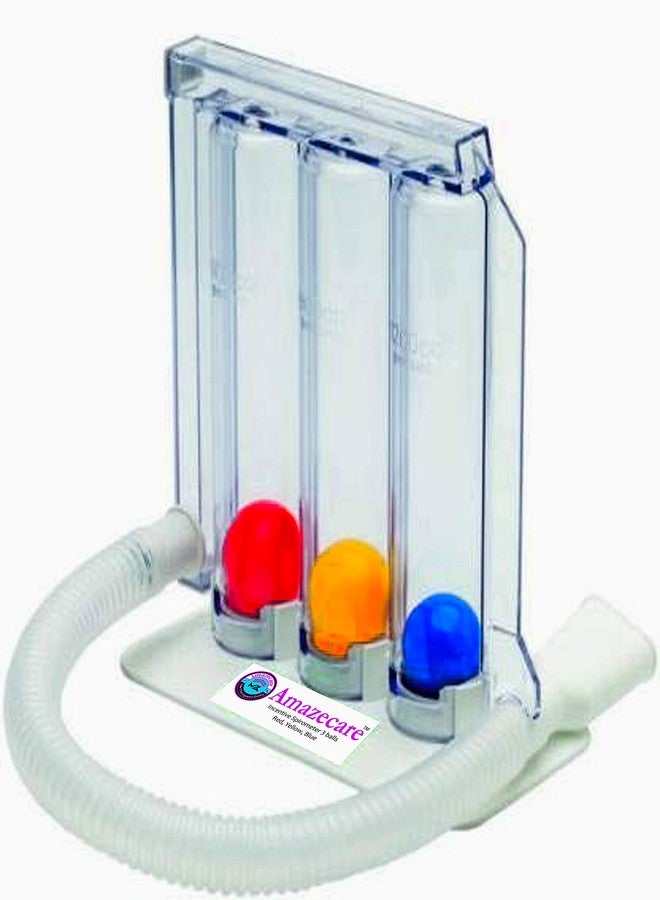 Amazecare Incentive Spirometer/Respirometer/Breathing Lungs Exerciser, 3 Balls - Image 1