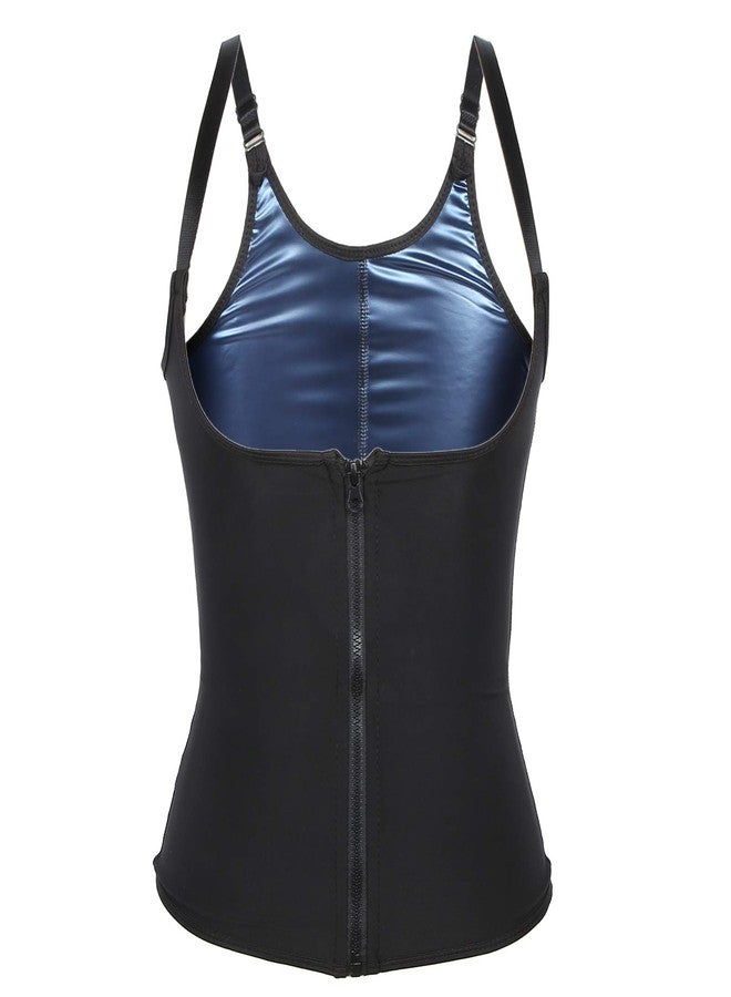 FILFEEL Women Waist Trainer Vest, Zipper Fitness Body Shaper Sweat Breathable Fat Burning Shapewear - Image 1