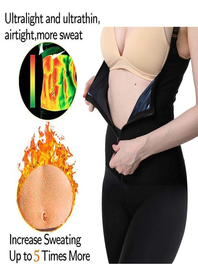 FILFEEL Women Waist Trainer Vest, Zipper Fitness Body Shaper Sweat Breathable Fat Burning Shapewear - Image 3