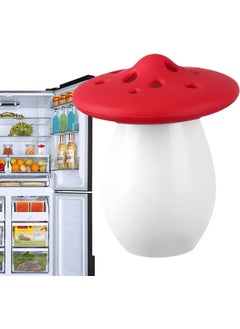 Divik Divik Fridge Deodorizer Smell Remover Fridge Deodorizer Refrigerator Odor Eliminator Fridge Odor Absorber Container Holder Mushroom Shape Baking Soda Holder No Soda 1Pcs 