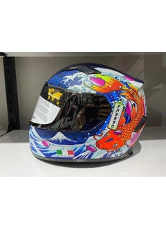 sway Helmet 820 Dakar 5 Blue/orange Full Face  - Image 1