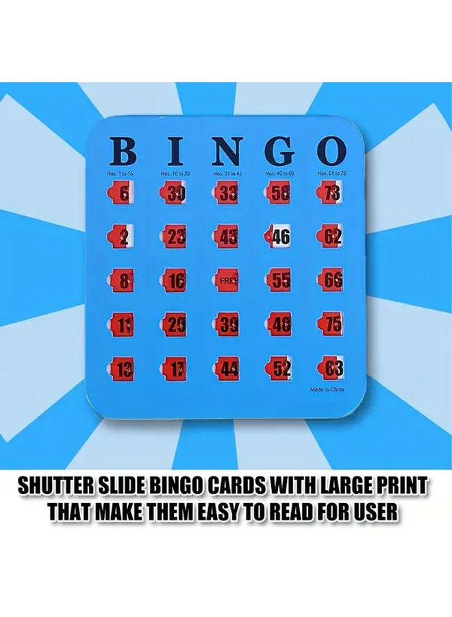 5 Color Reusable Bingo Game Card Set Family Gathering Activity Game 1 Set - Image 3