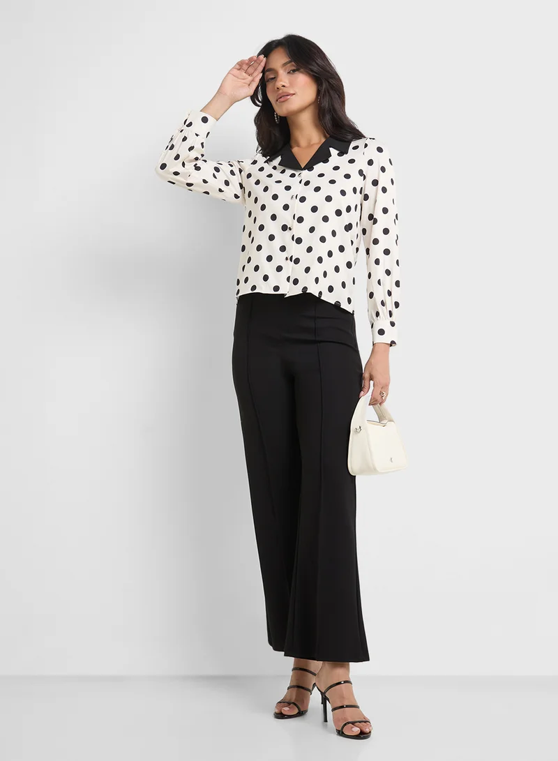 ELLA Polka Print Shirt