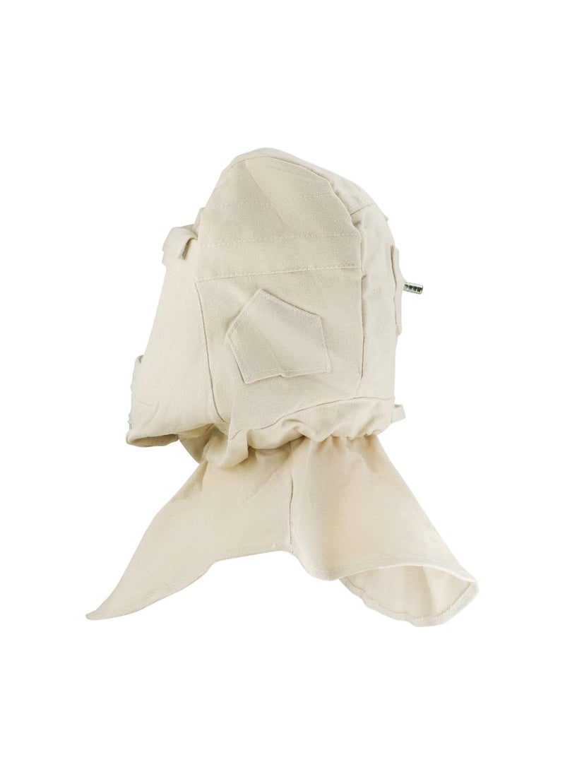 Generic - Sand Blasting Hood Cap, Shawl Sandblaster Protective Gear Mask, Anti Dust/Wind Sandblasting Tool Mask, Heat / Cut / Scratch Resistant Neck Protector, White - Image 1