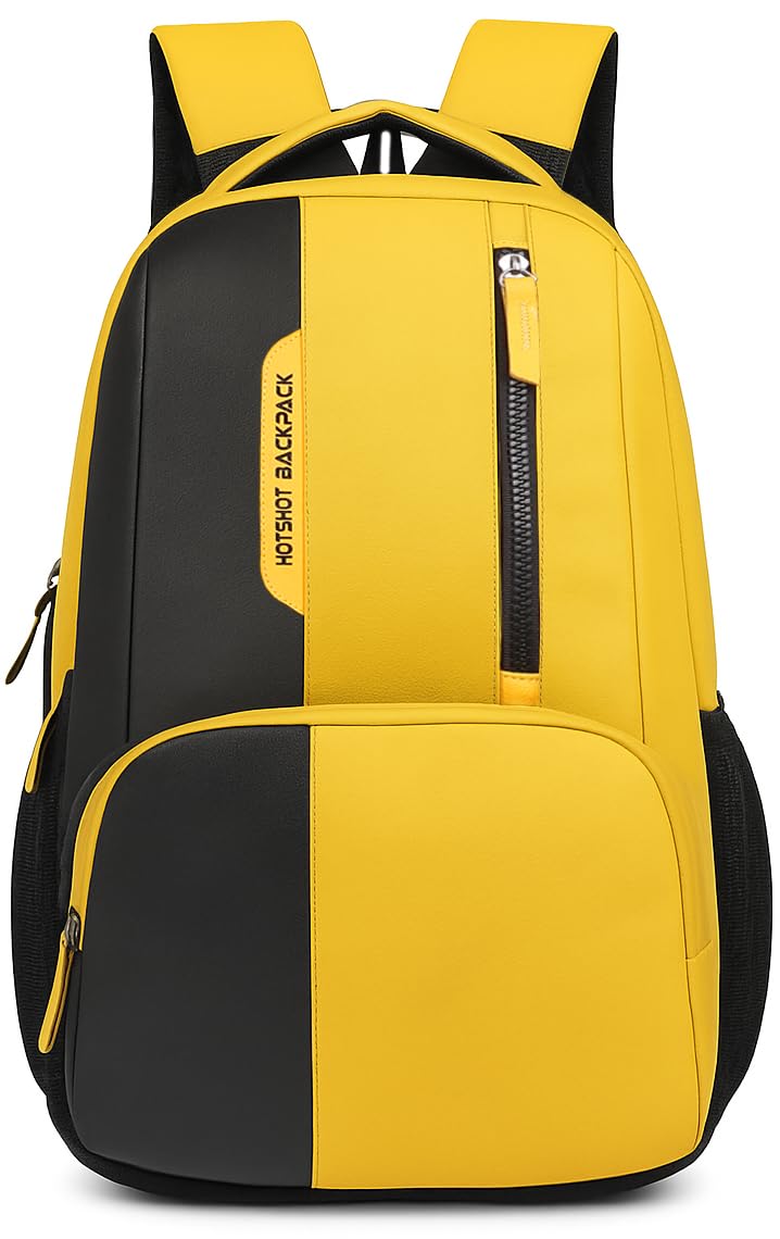 HOT SHOT BAGS VINTAGE SERIES 1396 32L FAUX LEATHER WATER RESISTANT Trolly sleeve LAPTOP BACKPACK|MEN & WOMEN | OFFICE BACKPACK | COLLEGE BACKPACK - Image 1