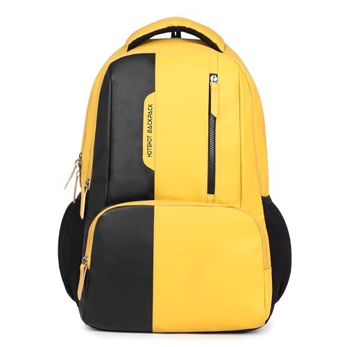 HOT SHOT BAGS VINTAGE SERIES 1396 32L FAUX LEATHER WATER RESISTANT Trolly sleeve LAPTOP BACKPACK|MEN & WOMEN | OFFICE BACKPACK | COLLEGE BACKPACK - Image 3
