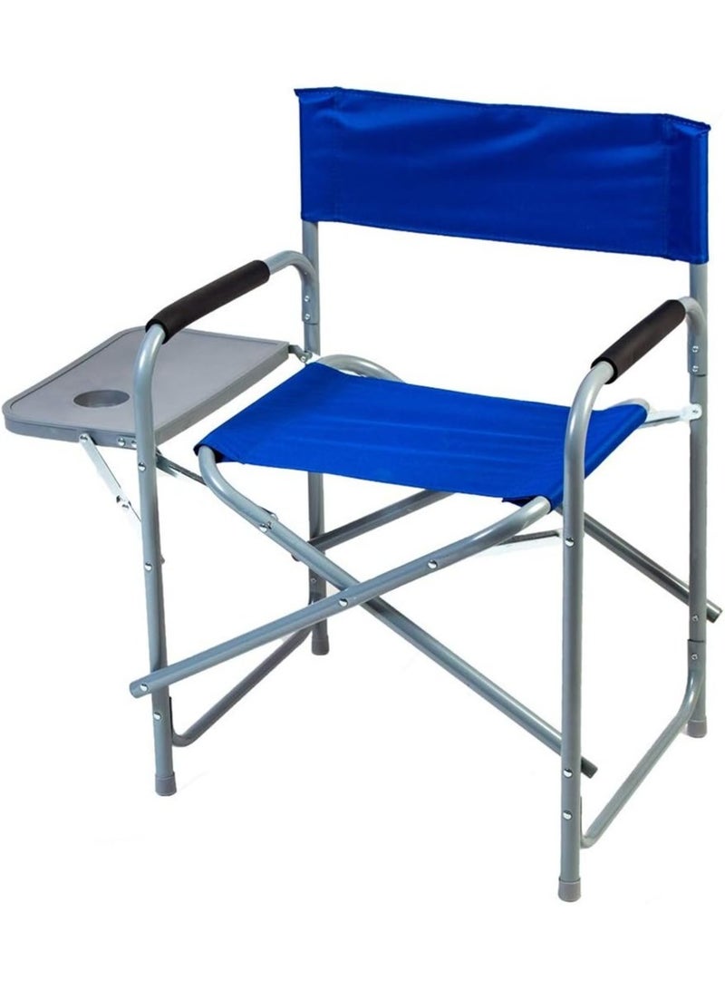 SMART HOME Folding chair with side table, picnic bench, sports chair, outdoor chair and garden chair 45 x 45 x 90 cm - Image 1