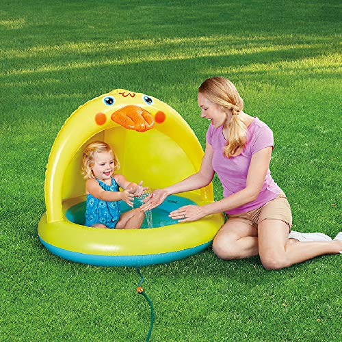XFlated Shade Baby Pool, Sprinkle and Splash Play Pool, Outdoor Duck Bathtub of 39 Inches - Image 2