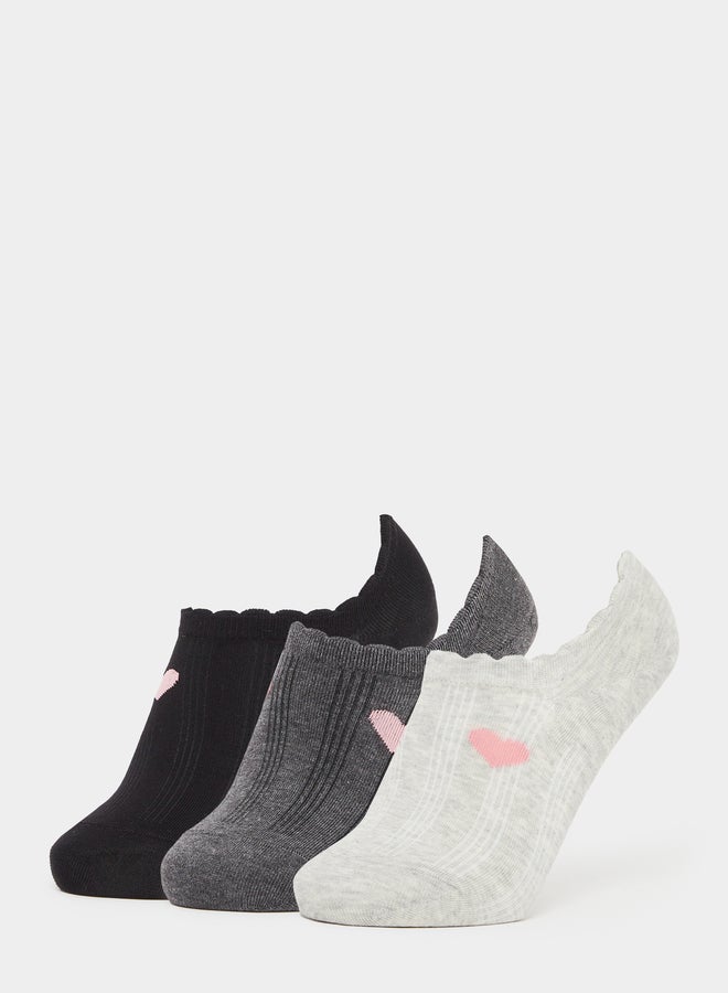 Styli Pack of 3 - Heart Detail Socks - Image 1