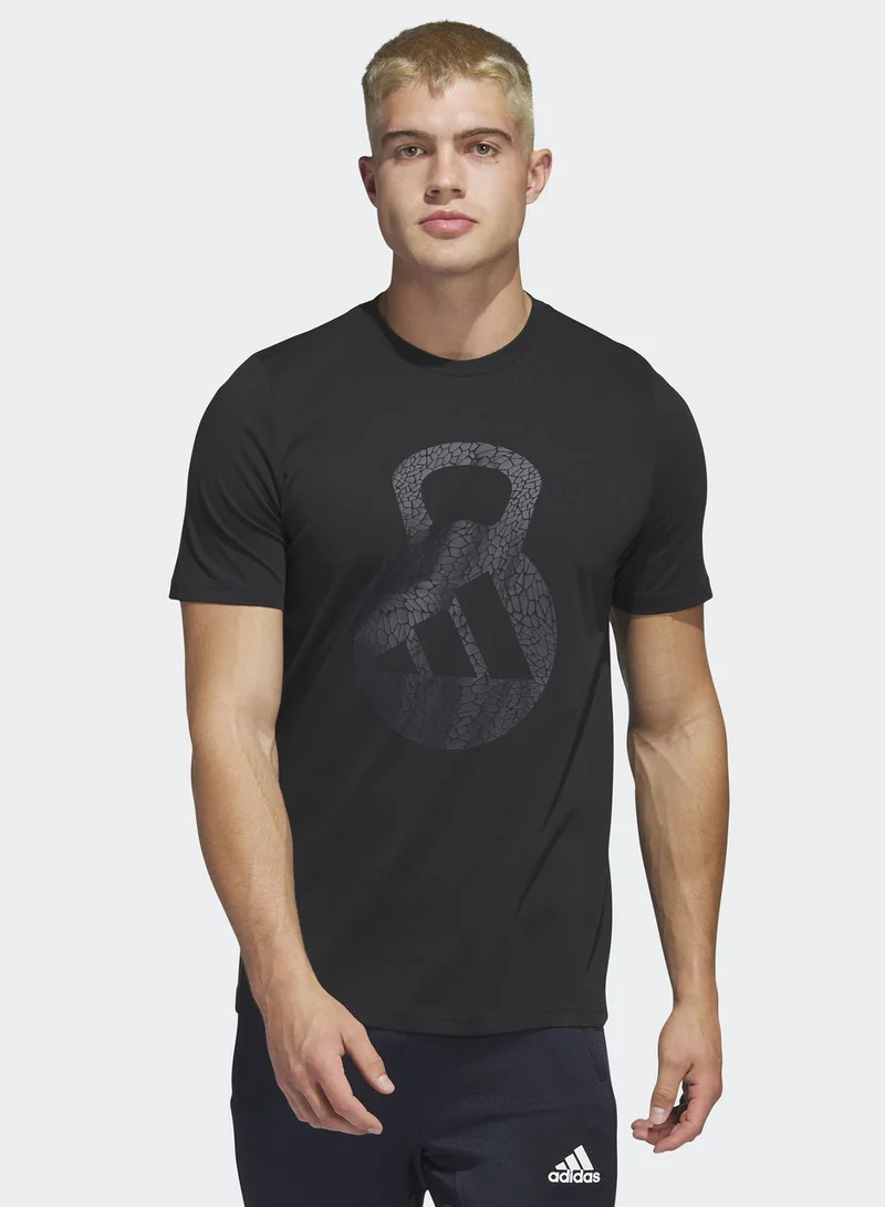 Adidas Aeroready Logo Graphic T-Shirt