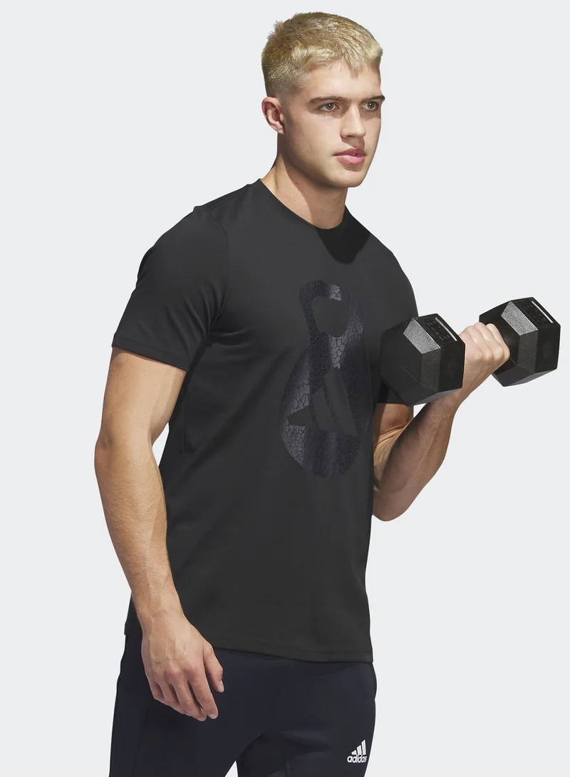 Adidas Aeroready Logo Graphic T-Shirt