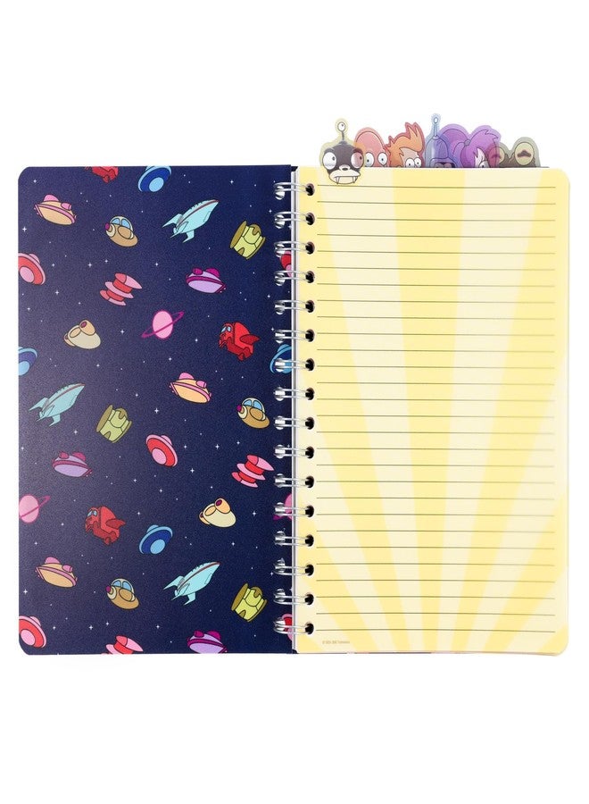 Silver Buffalo Futurama 6-Tab Spiral Notebook | Notepad Journal, Stationery Paper | 5 x 8 Inches - Image 3