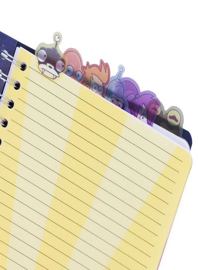Silver Buffalo Futurama 6-Tab Spiral Notebook | Notepad Journal, Stationery Paper | 5 x 8 Inches - Image 4
