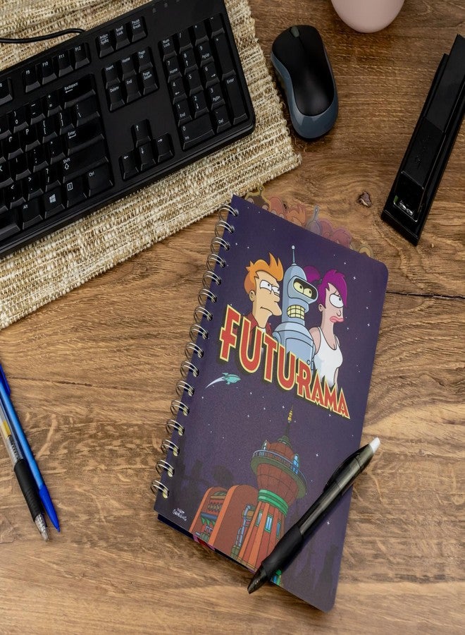 Silver Buffalo Futurama 6-Tab Spiral Notebook | Notepad Journal, Stationery Paper | 5 x 8 Inches - Image 5