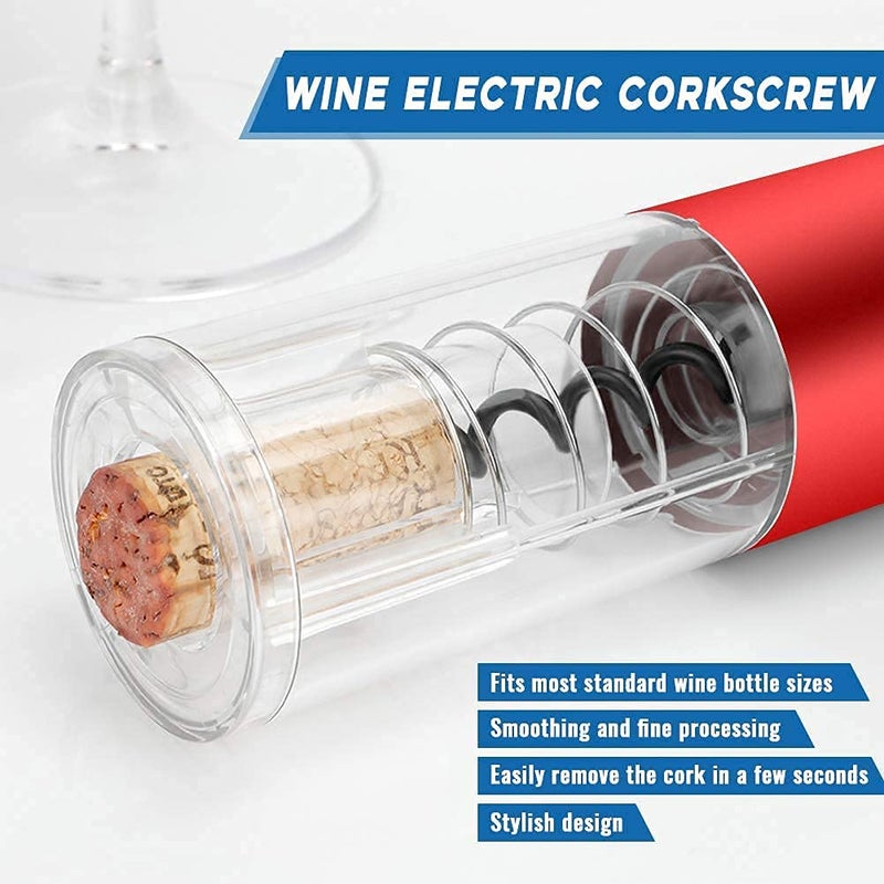 REPLEX Replex Electric Wine Opener Charging Wine Corkscrew Bottle Opener with Foil Cutter Automatic Rechargeable Wine Openers for Home Party Restaurant  - Image 2