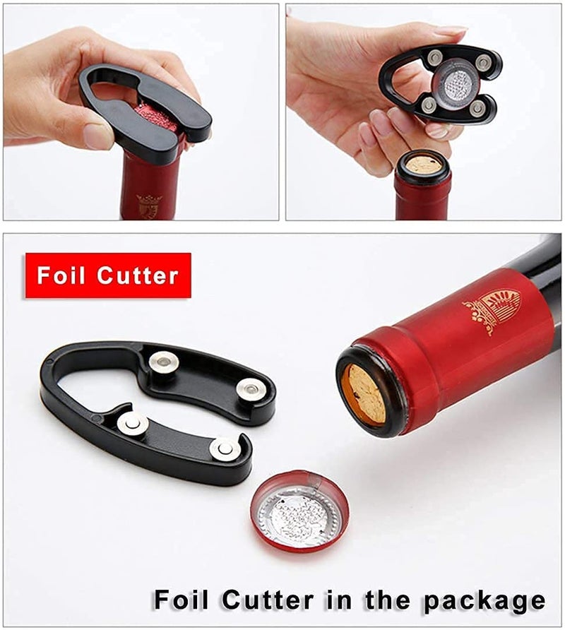 REPLEX Replex Electric Wine Opener Charging Wine Corkscrew Bottle Opener with Foil Cutter Automatic Rechargeable Wine Openers for Home Party Restaurant  - Image 4