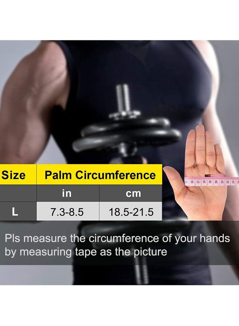 SYOSI Gym Gloves, Breathable Training Gloves with Microfiber Fabric, No-Slip Silicone Padded Palm Protection and Extra Grip, Fitness Gloves for Men & Women, Weight Lifting/Cross Fit/Cycling - Image 5