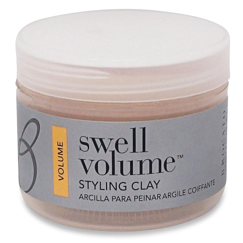 Brocato Swell Volume Styling Clay Volumizing  Thickening Hair Products for Men  Women  Heat Activated Texturizer  Volumizer Product Plumps Shapes  Adds Thickness to Fine Thin Hair  2 Oz