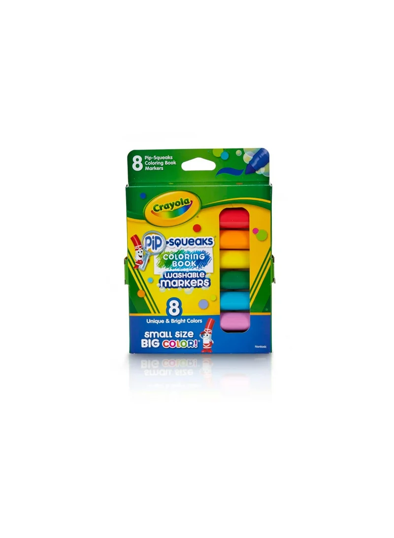 Crayola Crayola - Pip-Squeaks Washable Markers | Multi-Color, Pack of 8, Unique & Bright Colors | 3+ Yrs
