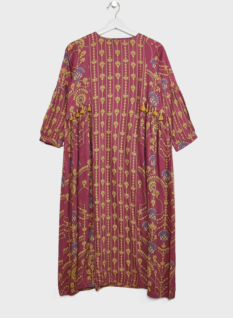 Nishat Linen Kids Printed Jalabiya