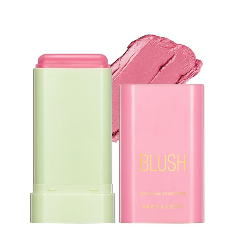 FYEBOO Multi-Use Makeup Blush Stick, Cream Blush Stick, Tinted Solid Moisturizer Stick for Cheek & Eyes & Lips, Waterproof Natural Nude Makeup, Suitable for All Skin (1#Shy Pink) - Image 1