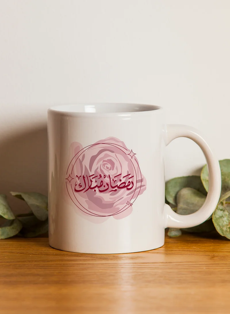 لوحة كوب ١١ أونصة من السيراميك بتصميم رمضان مبارك
