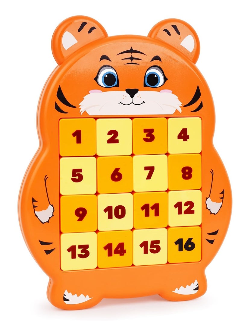 SOLARAE Slide Puzzle Games, Challenging Math Puzzle Toys for Kids, Teens, and Adults, Handheld Brain Teaser Tangram Jigsaw IQ Game, Travel-Friendly Fidget Toy for STEM Learning - Image 1