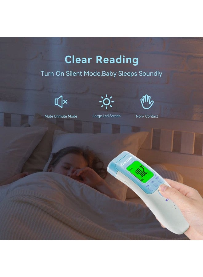 بيركوم ميزان حرارة جبين من Berrcom للبالغين والأطفال، ميزان حرارة بالأشعة تحت الحمراء بدون تلامس للأجسام والغرف، ميزان حرارة رقمي بدون لمس مع تنبيه بالحمى - Image 3