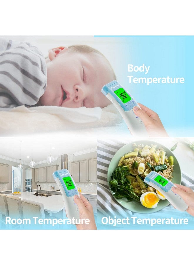 بيركوم ميزان حرارة جبين من Berrcom للبالغين والأطفال، ميزان حرارة بالأشعة تحت الحمراء بدون تلامس للأجسام والغرف، ميزان حرارة رقمي بدون لمس مع تنبيه بالحمى - Image 4