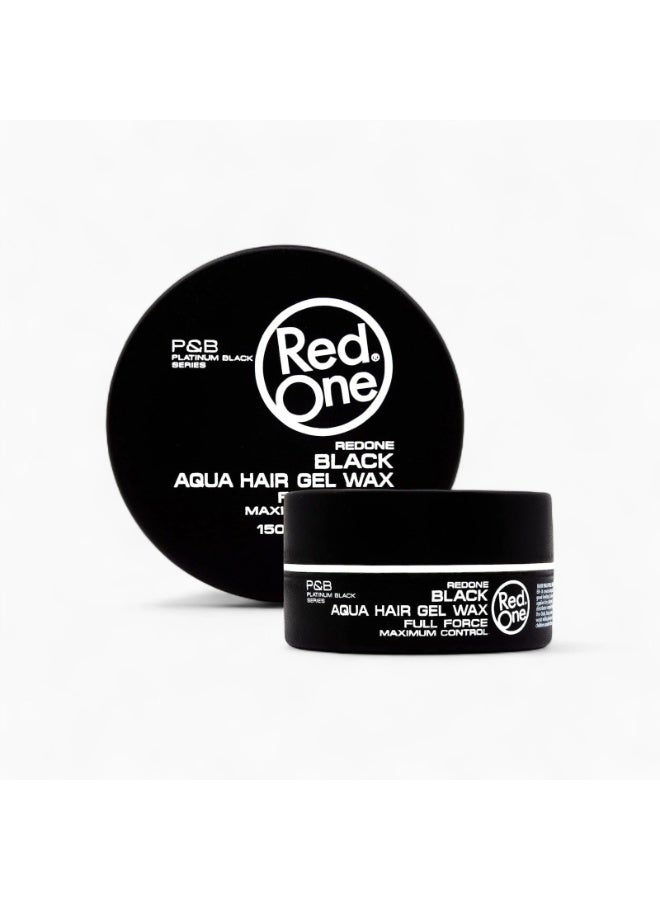 Redone Zwarte Aqua Haarwax Full Force – 150 ml - Image 1