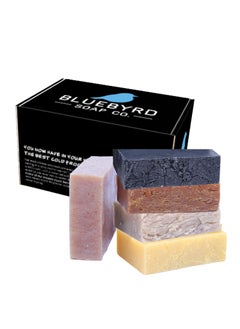 BLUEBYRD SOAP CO. Bluebyrd Organic Soap Bars  5 PCS Natural Bar Soap Gift Set of 5  Pure Essential Oil Vegan  Organic Ingredients  Spa Gifts for Women  Men  Body  Face Soap Bar Organic 