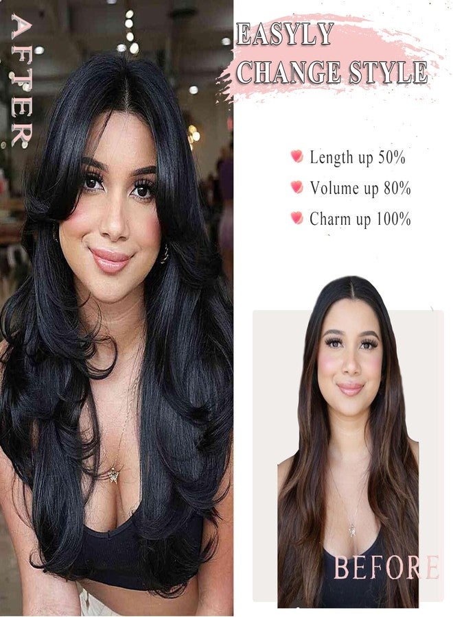 ايسايدي شعر مستعار طويل متعدد الطبقات بلون أشقر عسلي من آيسايد مع غرة جانبية للنساء ذوات البشرة البيضاء والسوداء، شعر مستعار صناعي متعدد الطبقات بلون أشقر عسلي مموج أشعث للنساء للاستخدام اليومي بطول 24 بوصة - Image 2