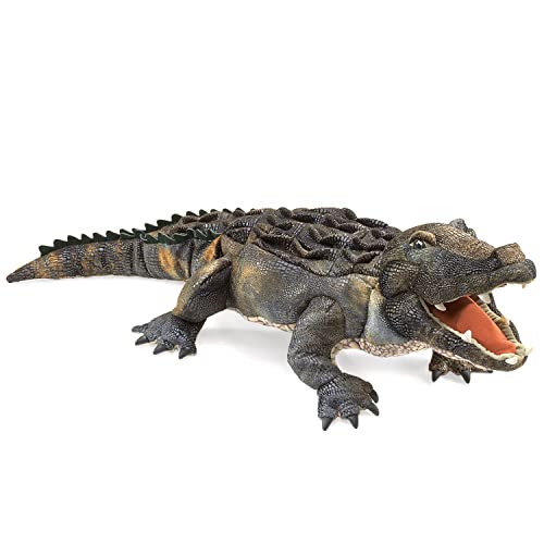 Folkmanis American Alligator Hand Puppet Green 1 EA - Image 1