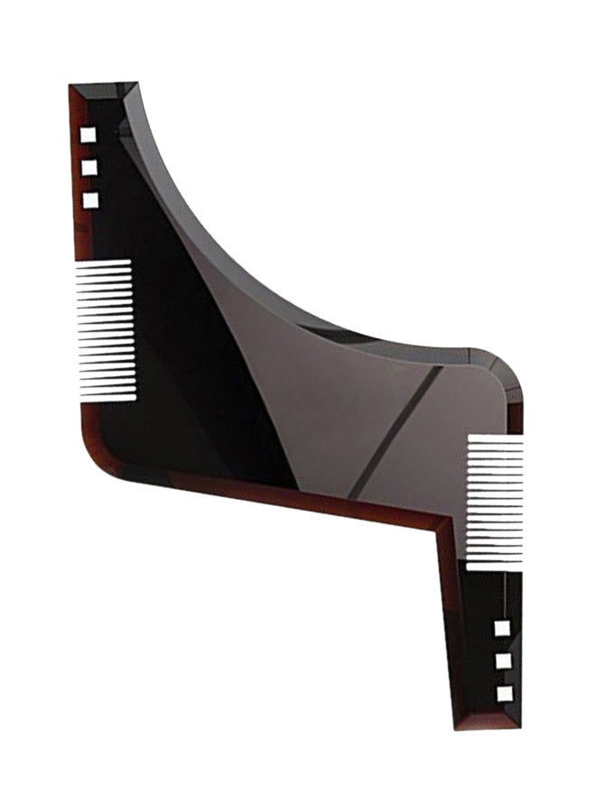 docooler Double-Edged Beard Shaping Comb Brown - Image 1