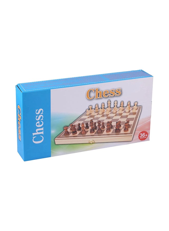 لوح شطرنج خشبي بهيكل متين وقوي 40x40x5سم - Image 1