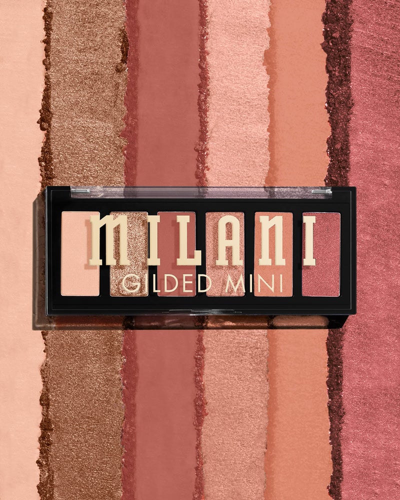 Milani Gilded Mini Eyeshadow Palette with 6 Matte & Shimmer Hues - It's All RosâˆšÂ© - Image 2