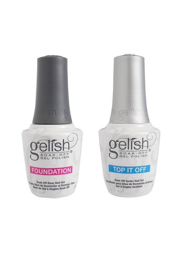 Gelish Dynamic Duo Soak Off Gel Nail Polish - Foundation Base and Top Sealer - Image 1