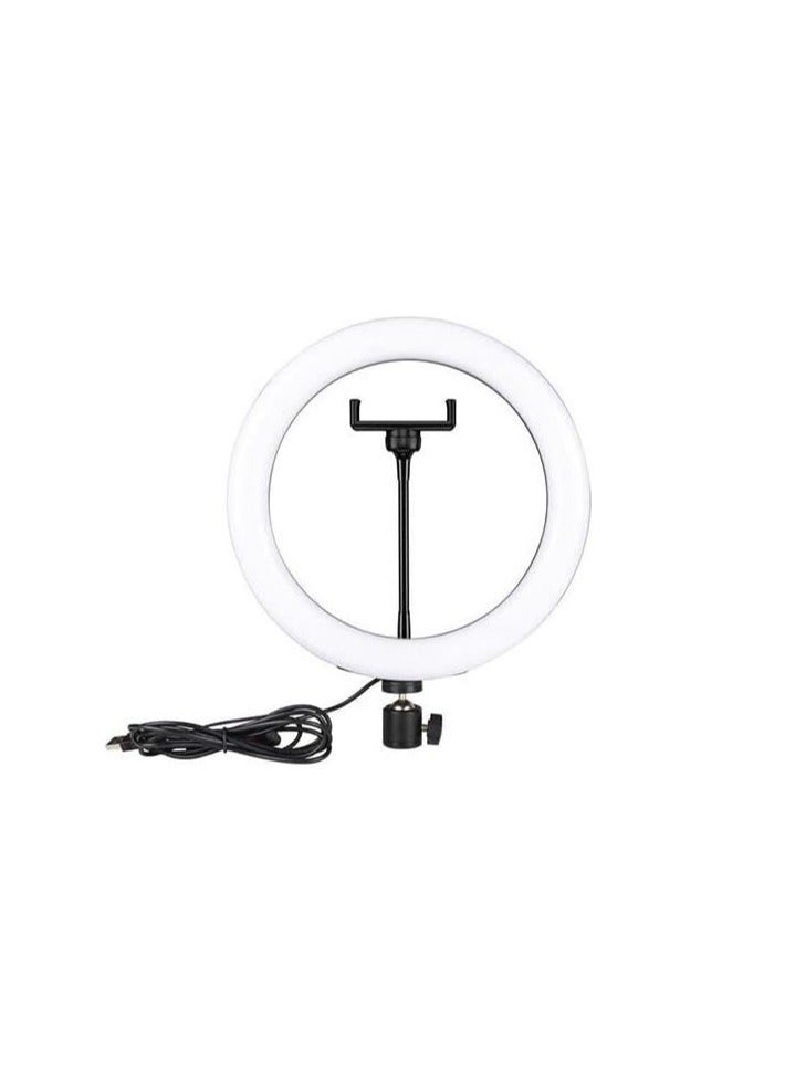 "25 cm RGB LED Ring Light (10 Color Modes) with Soft Lighting, Metal Tripod Stand, Ideal for Live Streaming & TikTok Videos, Model MJ26.00" - Image 5