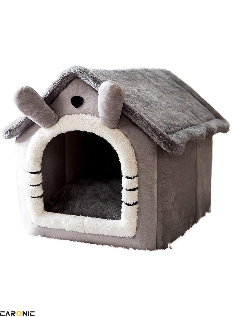 CARONIC Home Pet Bed For Cats And Small Dogs Bed Removable Washable For Indoor And Outdoor Pets Sleeping Cozy  - Image 1