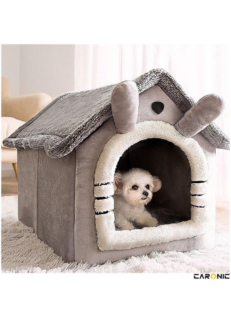 CARONIC Home Pet Bed For Cats And Small Dogs Bed Removable Washable For Indoor And Outdoor Pets Sleeping Cozy  - Image 2