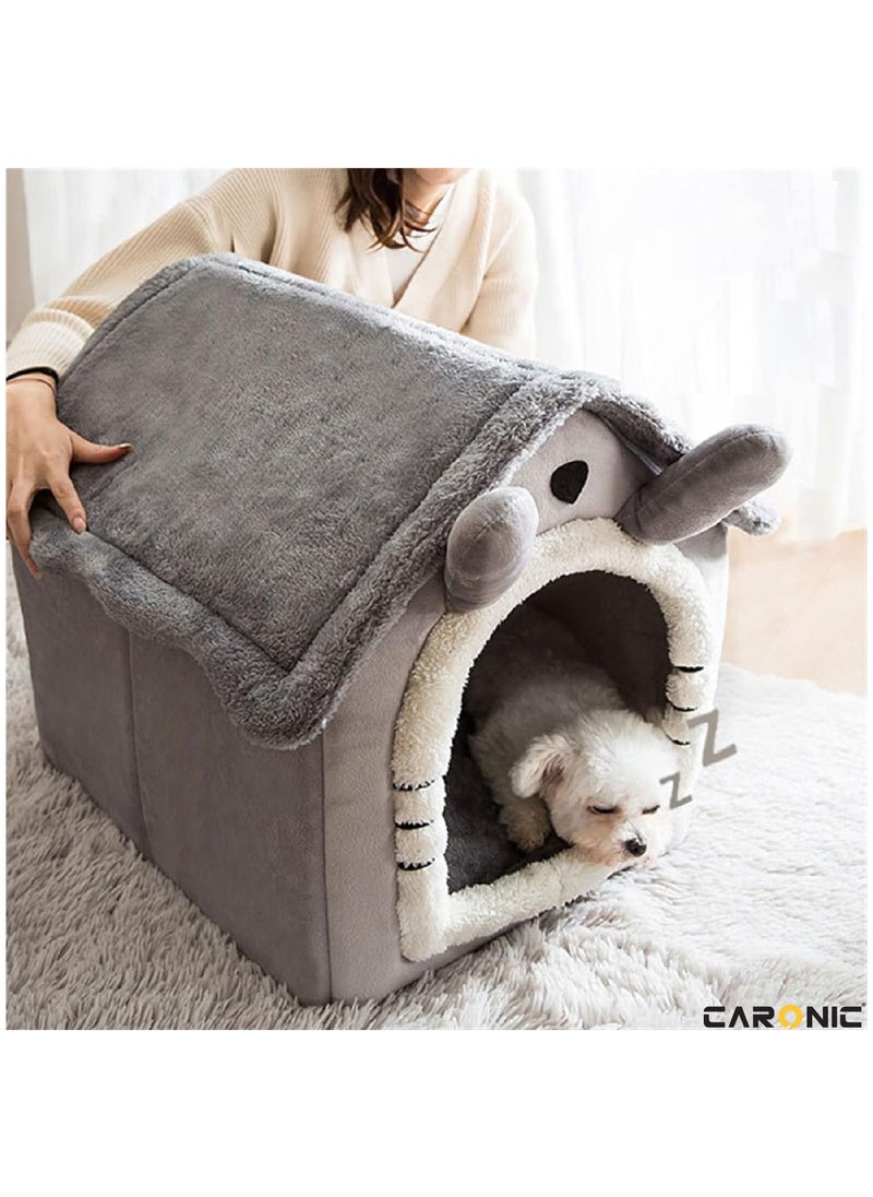 CARONIC Home Pet Bed For Cats And Small Dogs Bed Removable Washable For Indoor And Outdoor Pets Sleeping Cozy  - Image 3