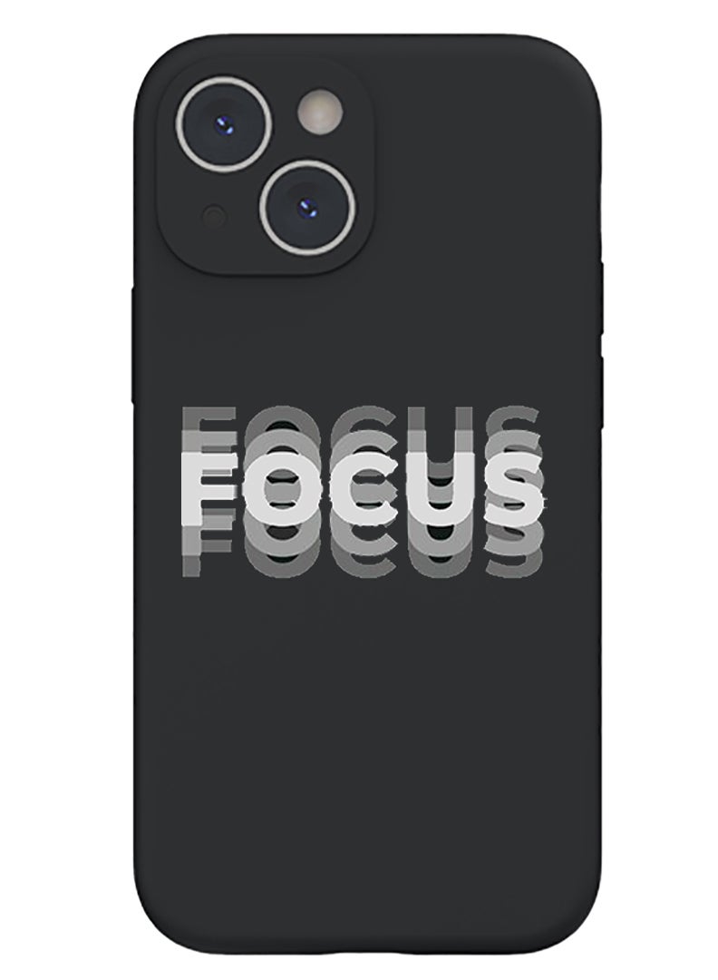 Theodor Protective Slim Fit Case Liquid Silicone Cover with Full Body Protection Anti-Scratch Shockproof Case For iPhone 14 Black  - Friday copy - Image 1