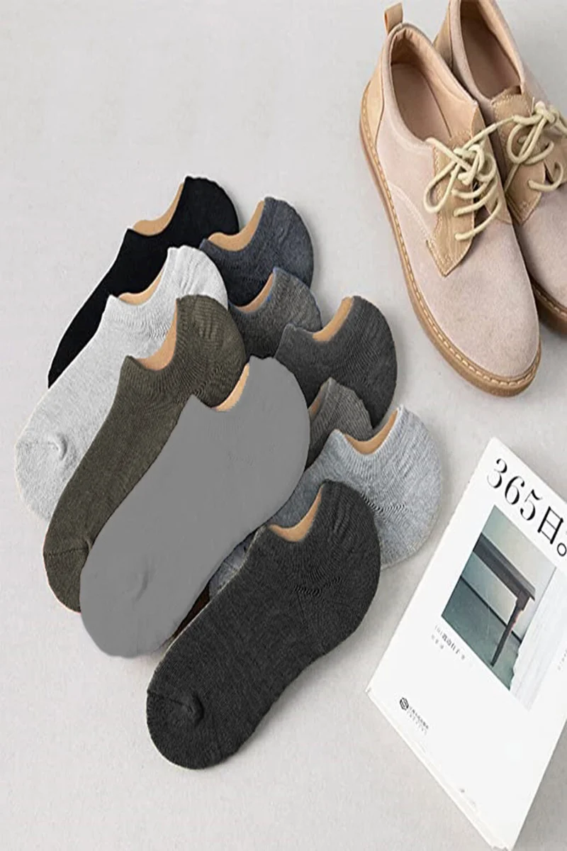 هيبسين راكيب Competing All 10LU Men's Bamboo Seamless Invisible Sneaker Socks Soft Quality