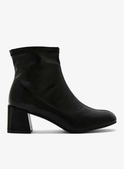 ELLA Rounded Point Sock Ankle Boot