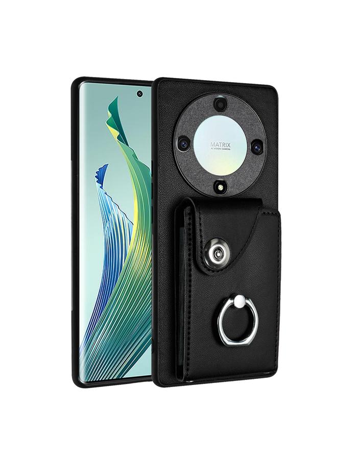 Zaboon Case For Honor X9a / Magic5 Lite Organ Card Bag Ring Holder PU Phone Case  - Image 1