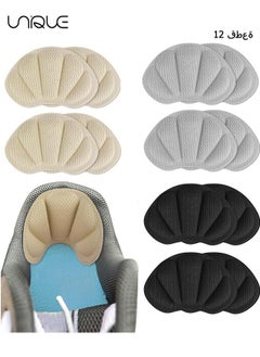 Unique Heel Grips Liner Cushions Insole,12 Pieces Shoes Insert Pads for Loose Too Big Shoes Prevent Rubbing Blisters Slip Filler Improve Shoe Fit and Comfort for Men Women  - Image 1
