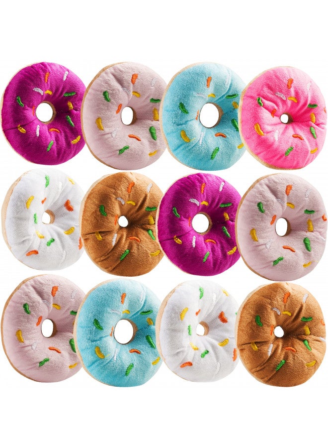 Bedwina Plush Donuts with Sprinkles - (Pack of 12) 1 Dozen Stuffed Donut Pillow Toy Party Favors, Donut Party Supplies Decorations and Stocking Stuffers for Kids - Image 4