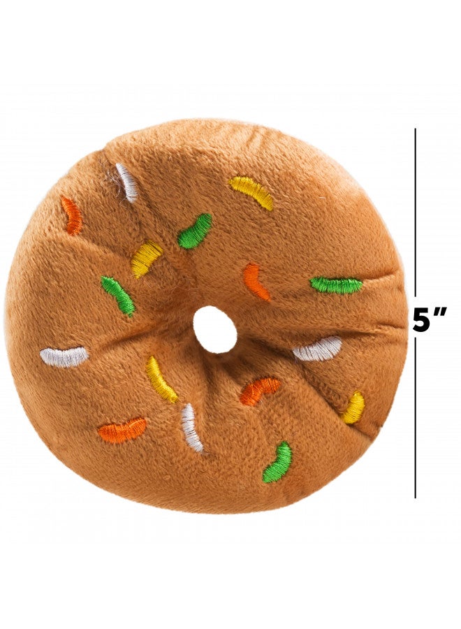 Bedwina Plush Donuts with Sprinkles - (Pack of 12) 1 Dozen Stuffed Donut Pillow Toy Party Favors, Donut Party Supplies Decorations and Stocking Stuffers for Kids - Image 1