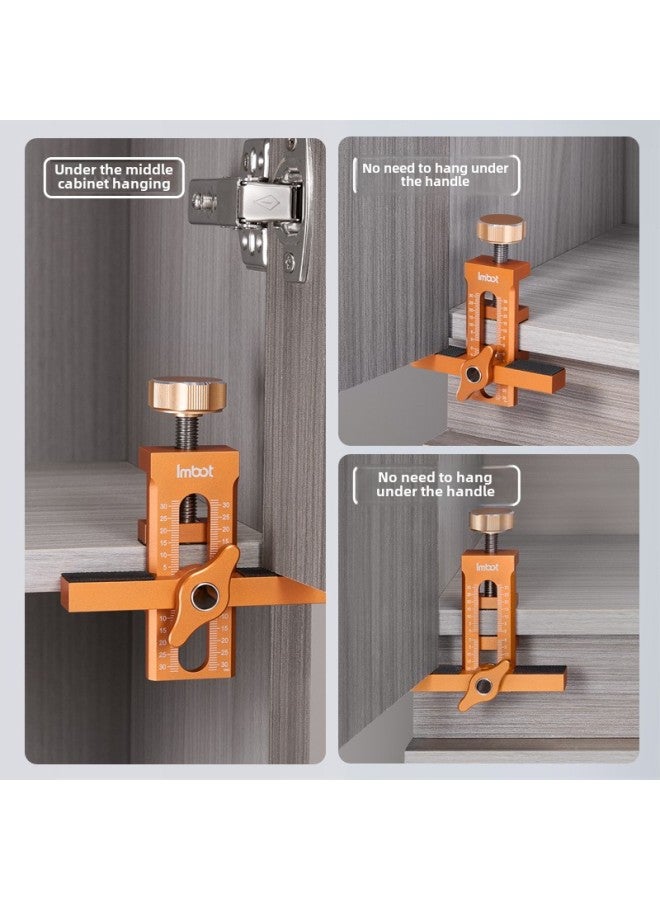 Imbot Cabinet Door Installation Assistant Aluminum Alloy Widened Thickened Multifunctional Installation Fixture Hanging Cabinet Installation Artifact-Specification Model:Second Generation Cabinet Door Assistive - Image 3