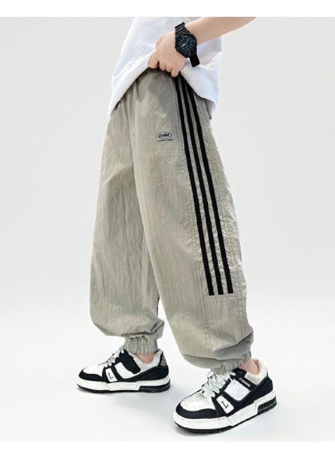 Bumblebee Boys' Pants Summer 2025 New Collection, Lightweight & Breathable Mosquito-proof Casual Trousers For Big Kids - Image 1